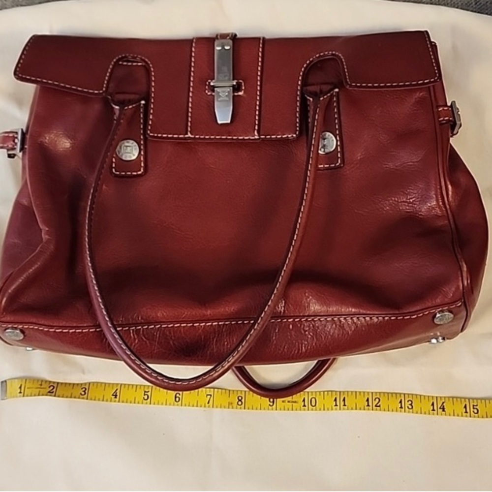 Genuine leather MK satchel